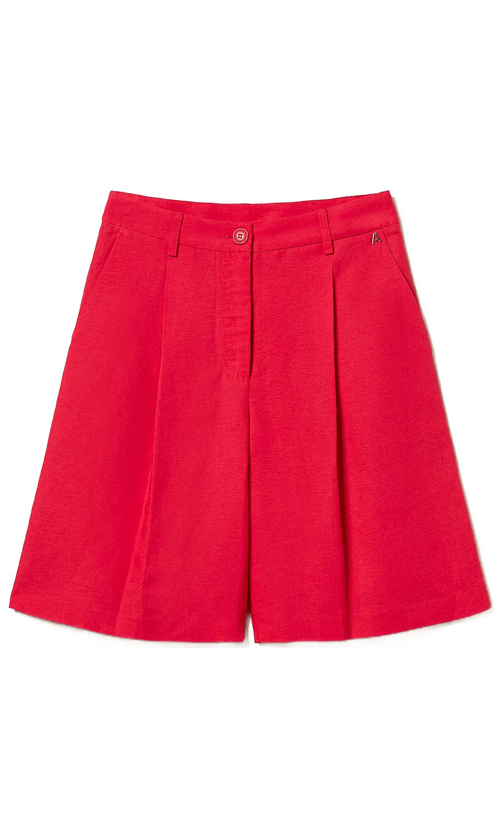 TWINSET: Шорты-бермуды из льна