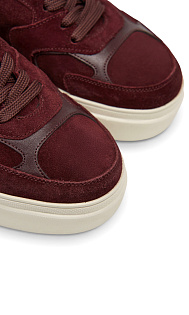 Кеды из замши и меха