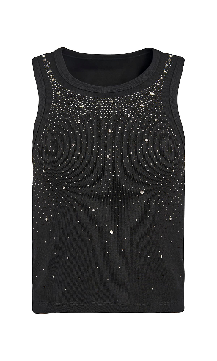 TWINSET: Топ со стразами