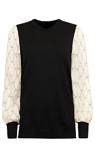 Комбинированный пуловер