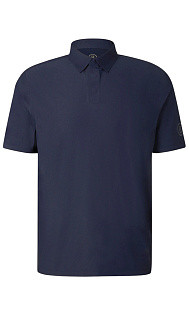 Поло с логотипом на рукаве