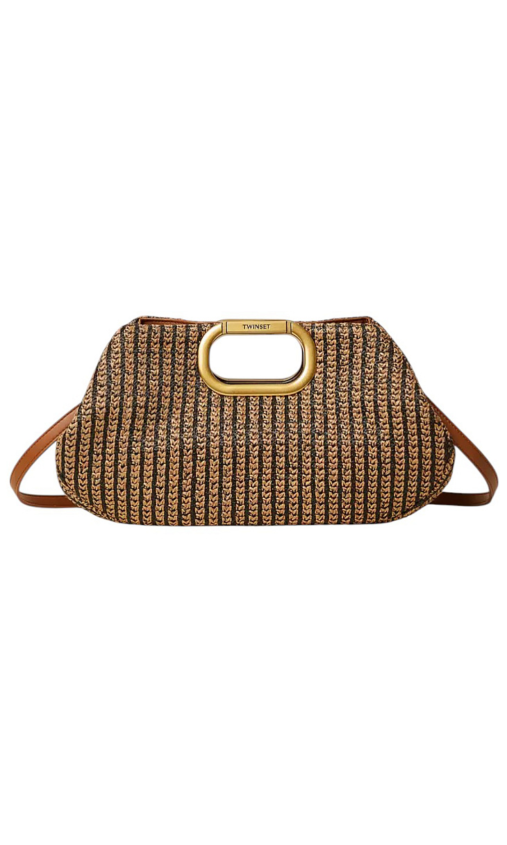 TWINSET: Клатч из соломы