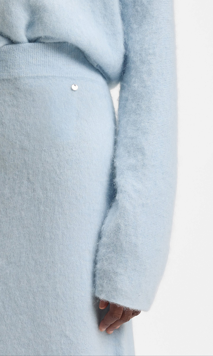 HUGO BOSS: Юбка с шерстью альпака