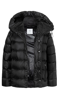 Пуховик с поясом