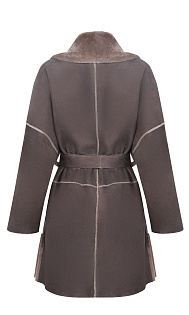 Дубленка с карманами