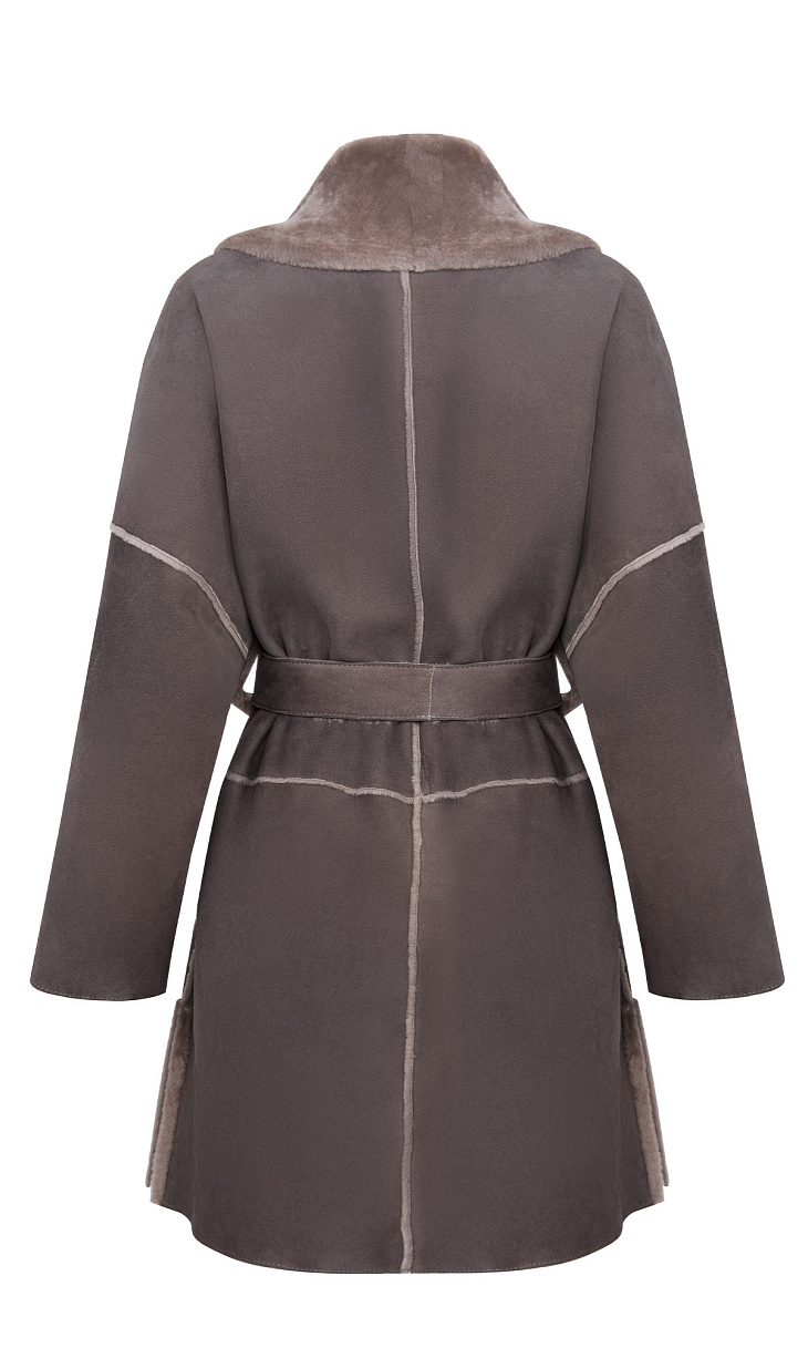 MARION FASHION: Дубленка с карманами