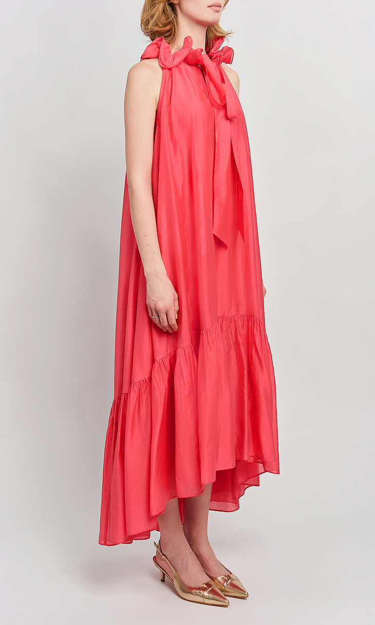 TWINSET: Длинное платье с оборками