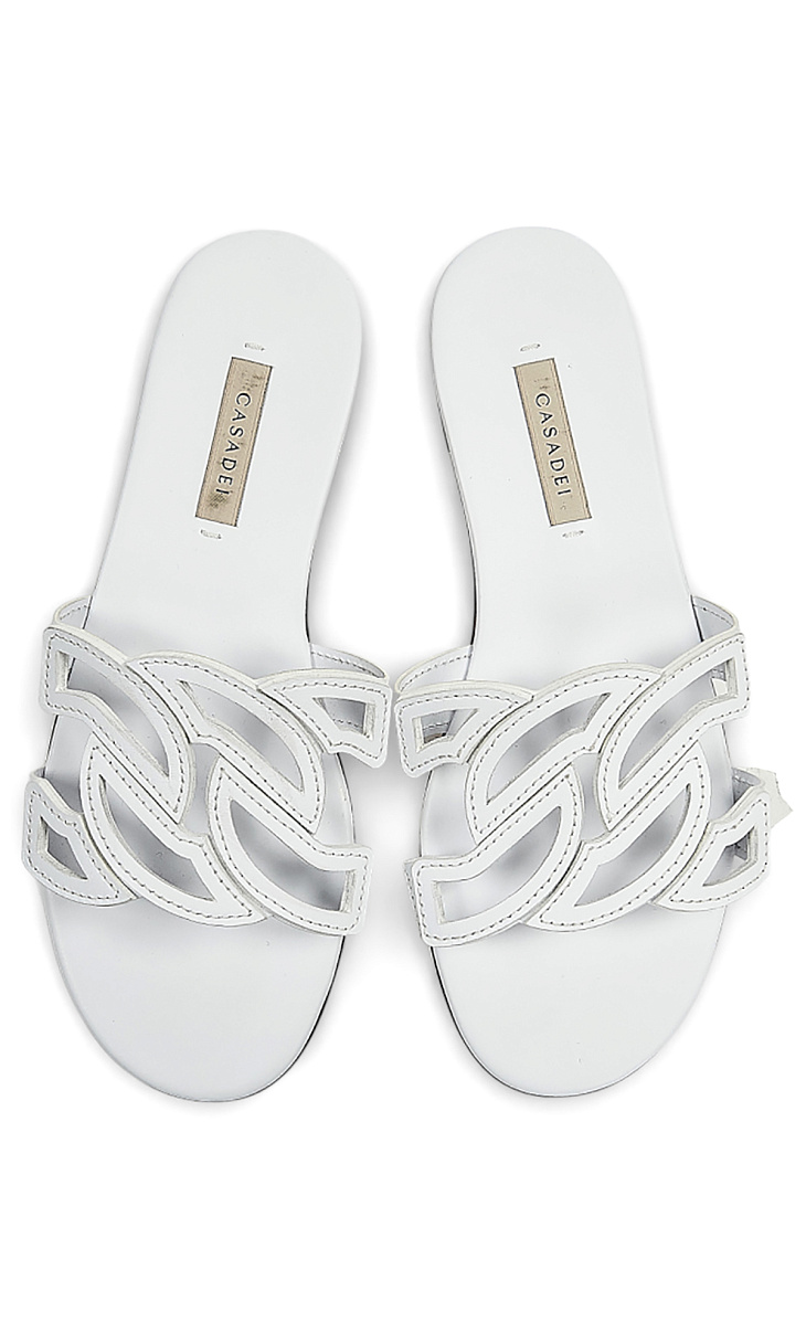 CASADEI: Шлепанцы из кожи