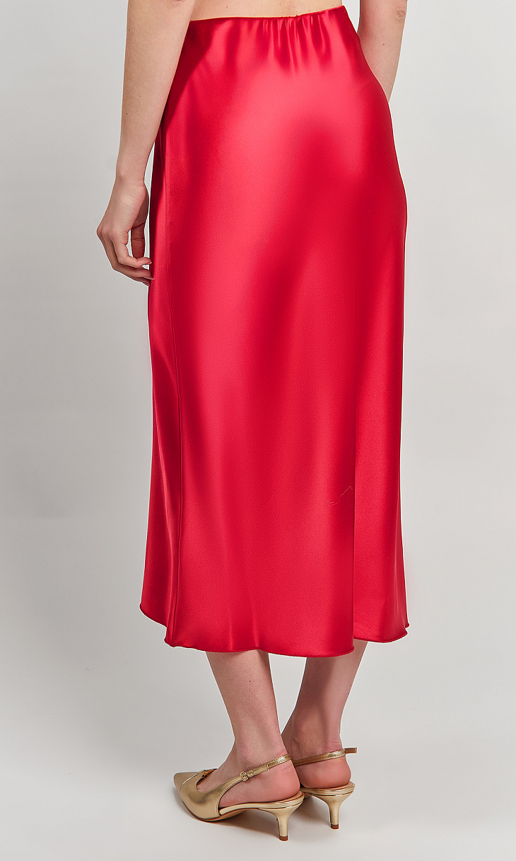 TWINSET: Атласная юбка А-силуэта