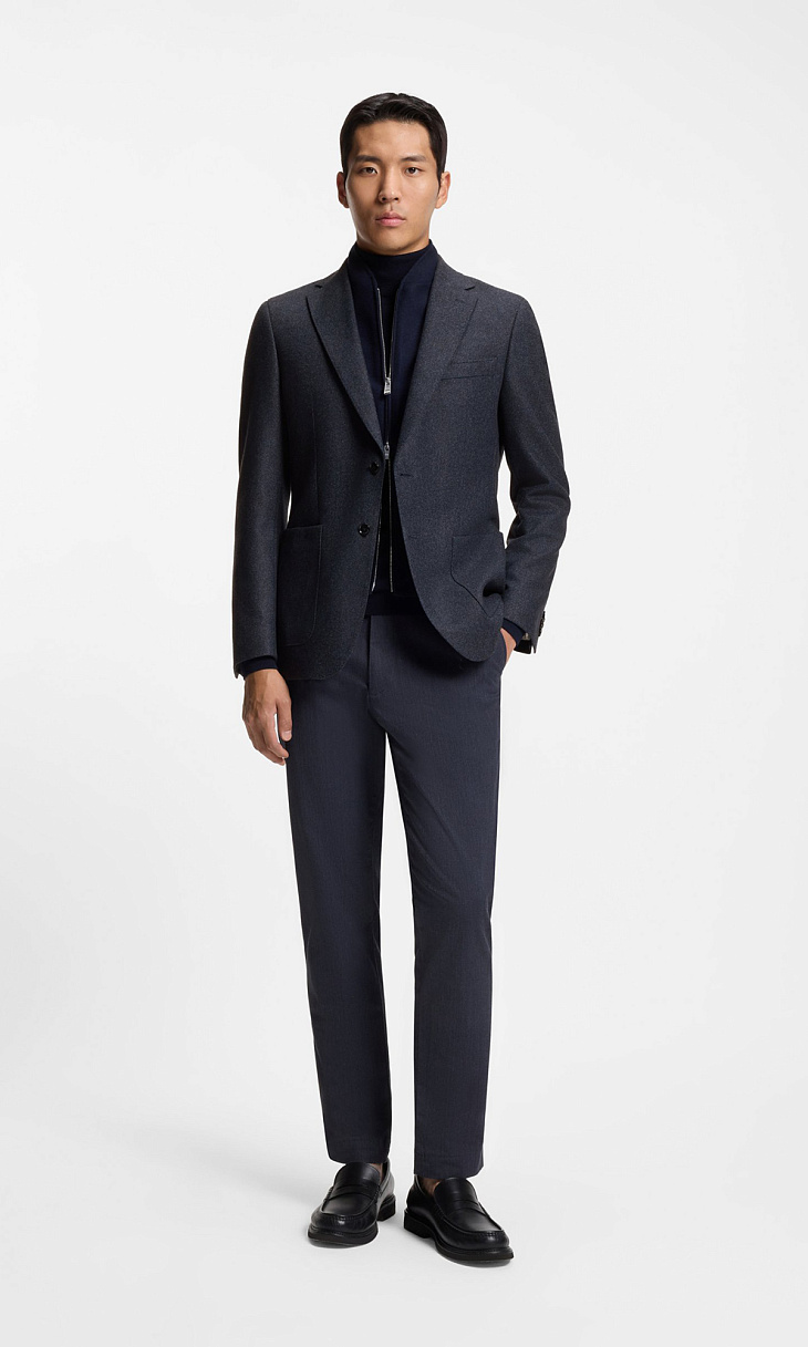 HUGO BOSS: Куртка из шерсти со вставкой