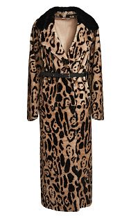 Дубленка с поясом