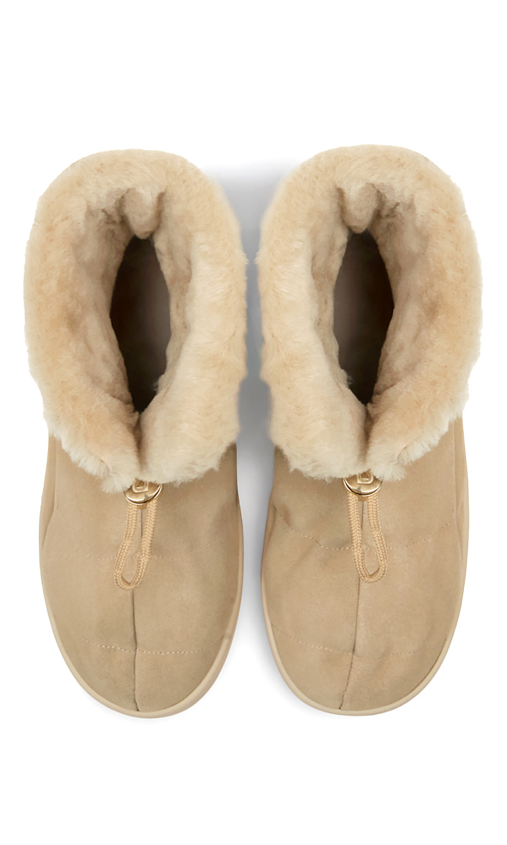 BOGNER: Полусапоги из замши и меха