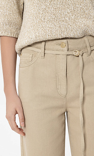 Широкие джинсы с поясом