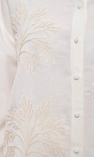 Рубашка из льна и вискозы