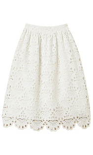 Юбка миди из макраме