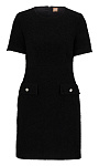 HUGO BOSS: Твидовое платье