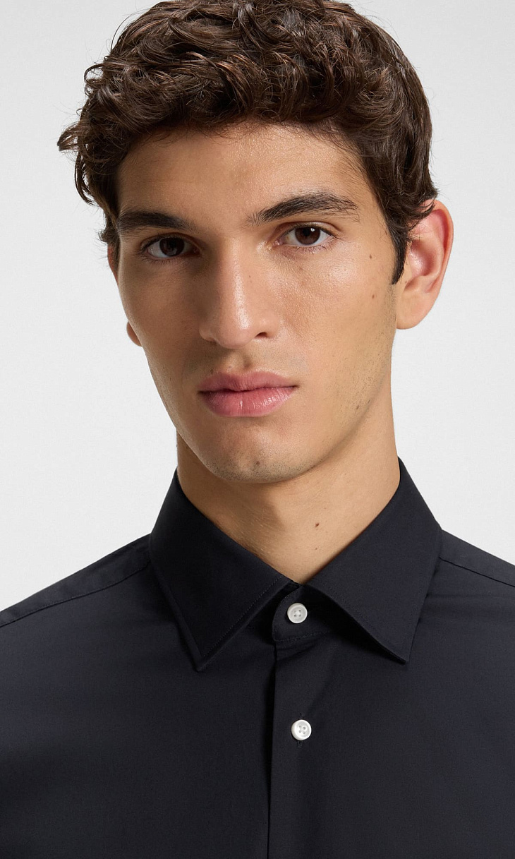 HUGO BOSS: Рубашка из поплина