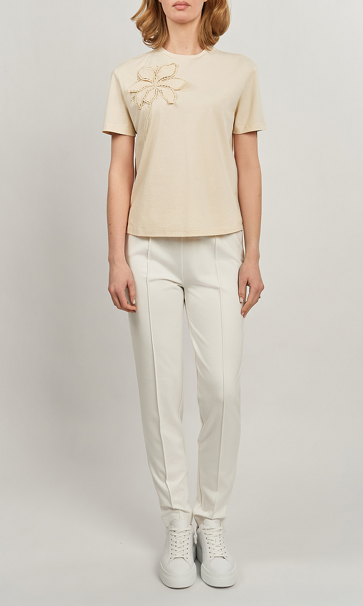 TWINSET: Футболка с аппликацией