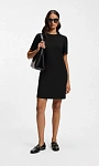 HUGO BOSS: Платье с короткими рукавами