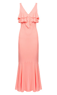 Платье с оборками