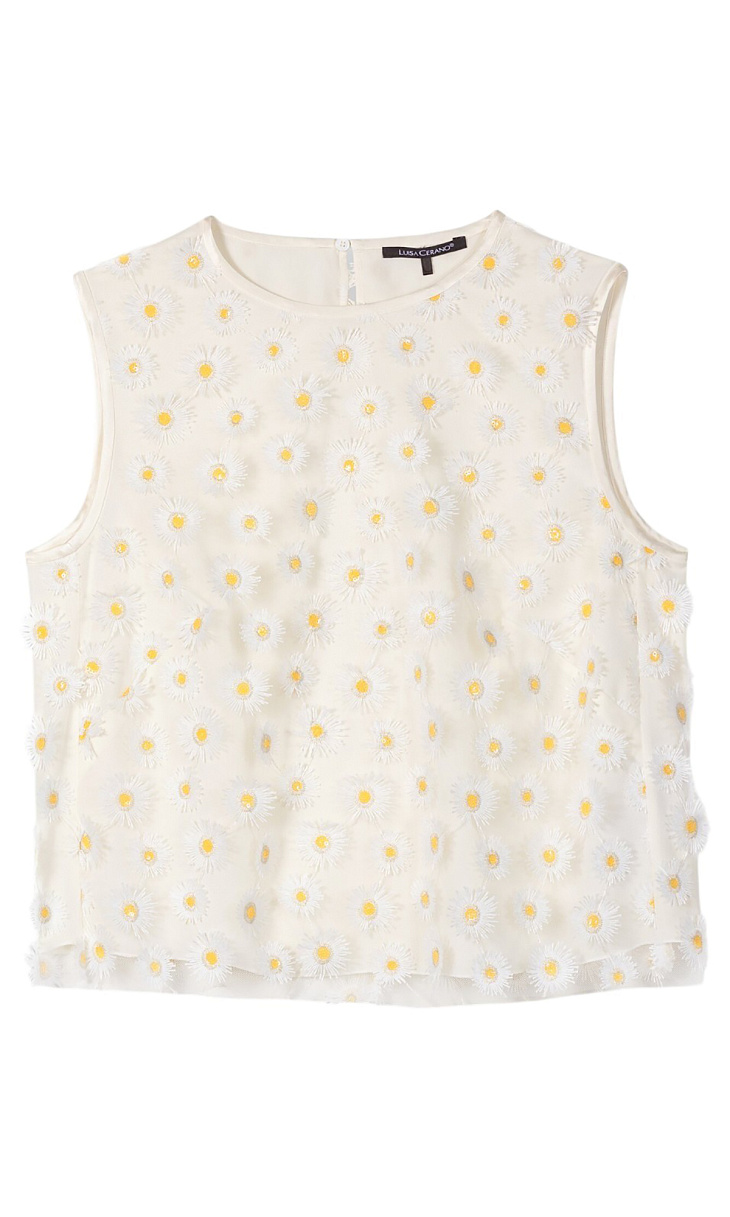 LUISA CERANO: Топ с аппликацией