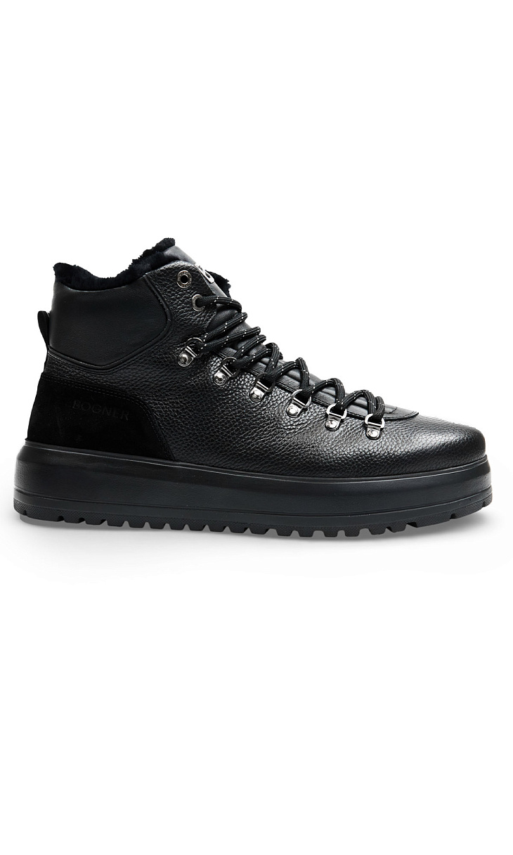 BOGNER: Ботинки из кожи и меха