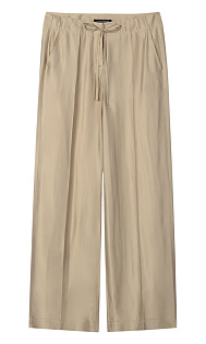 Широкие брюки с шелком