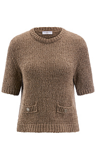 Пуловер с короткими рукавами