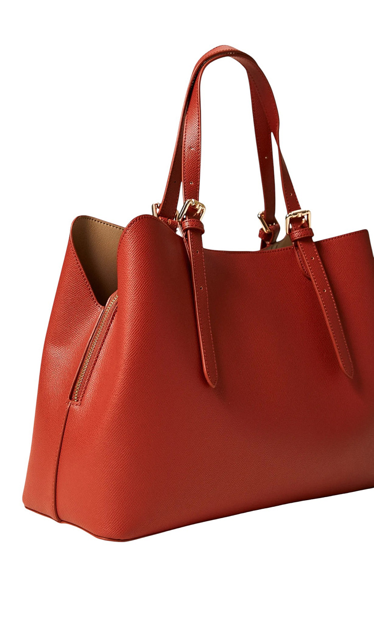 TWINSET: Сумка с пряжками и логотипом