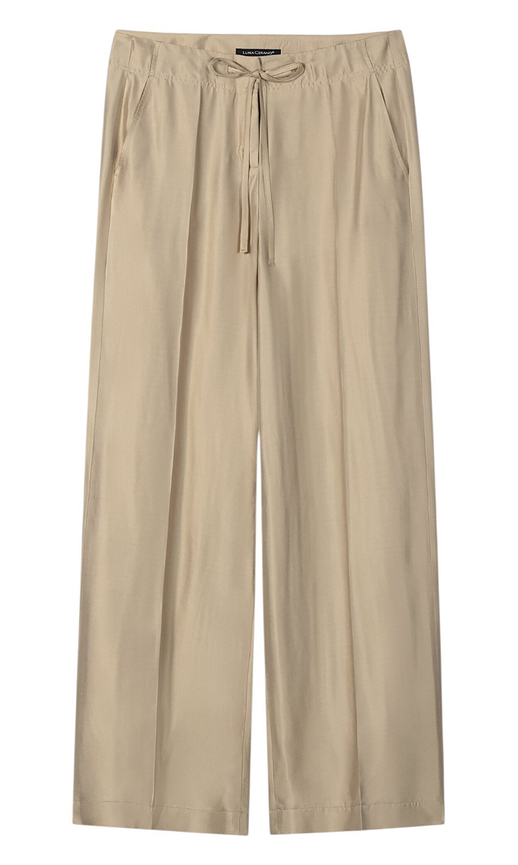 LUISA CERANO: Широкие брюки с шелком