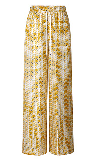 Шелковые брюки с принтом