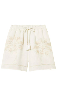 Шорты из льна и вискозы