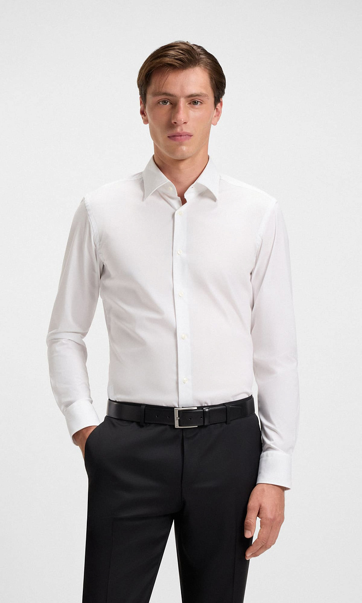 HUGO BOSS: Приталенная рубашка