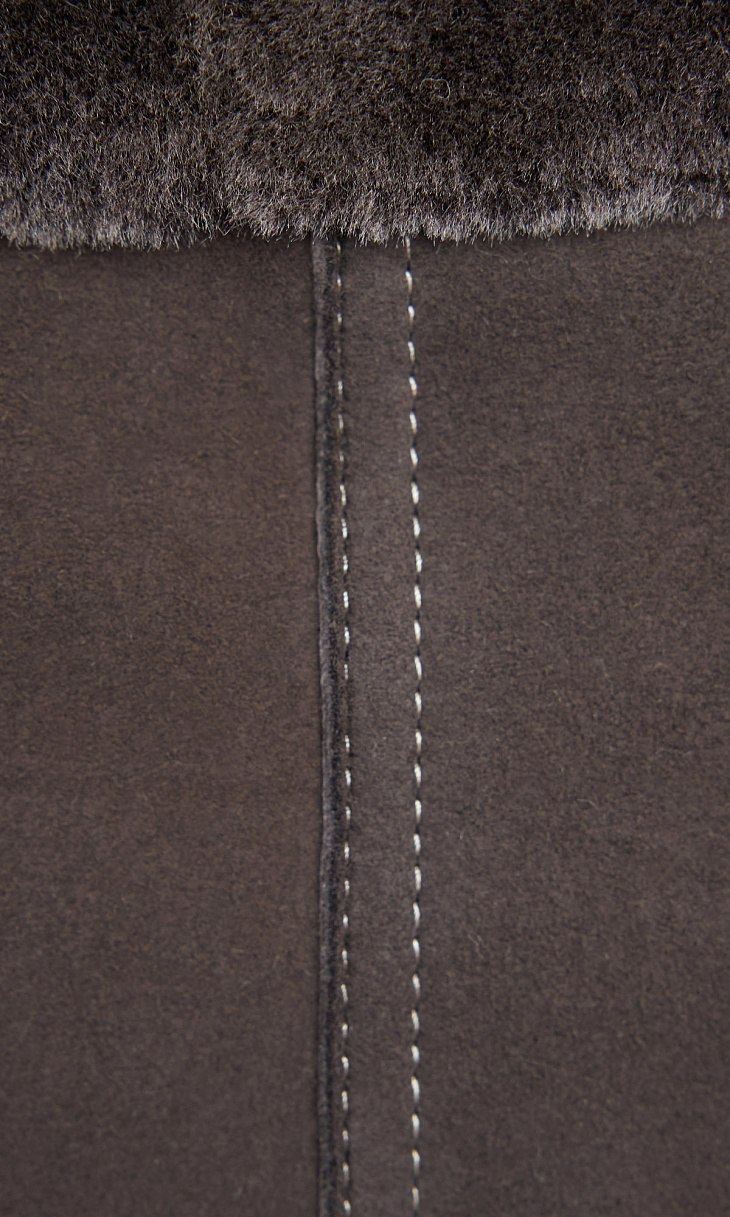 MARION FASHION: Дубленка с карманами