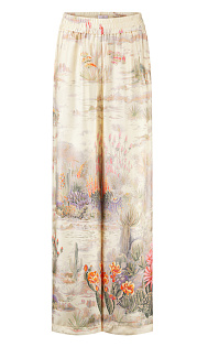 Широкие брюки с принтом