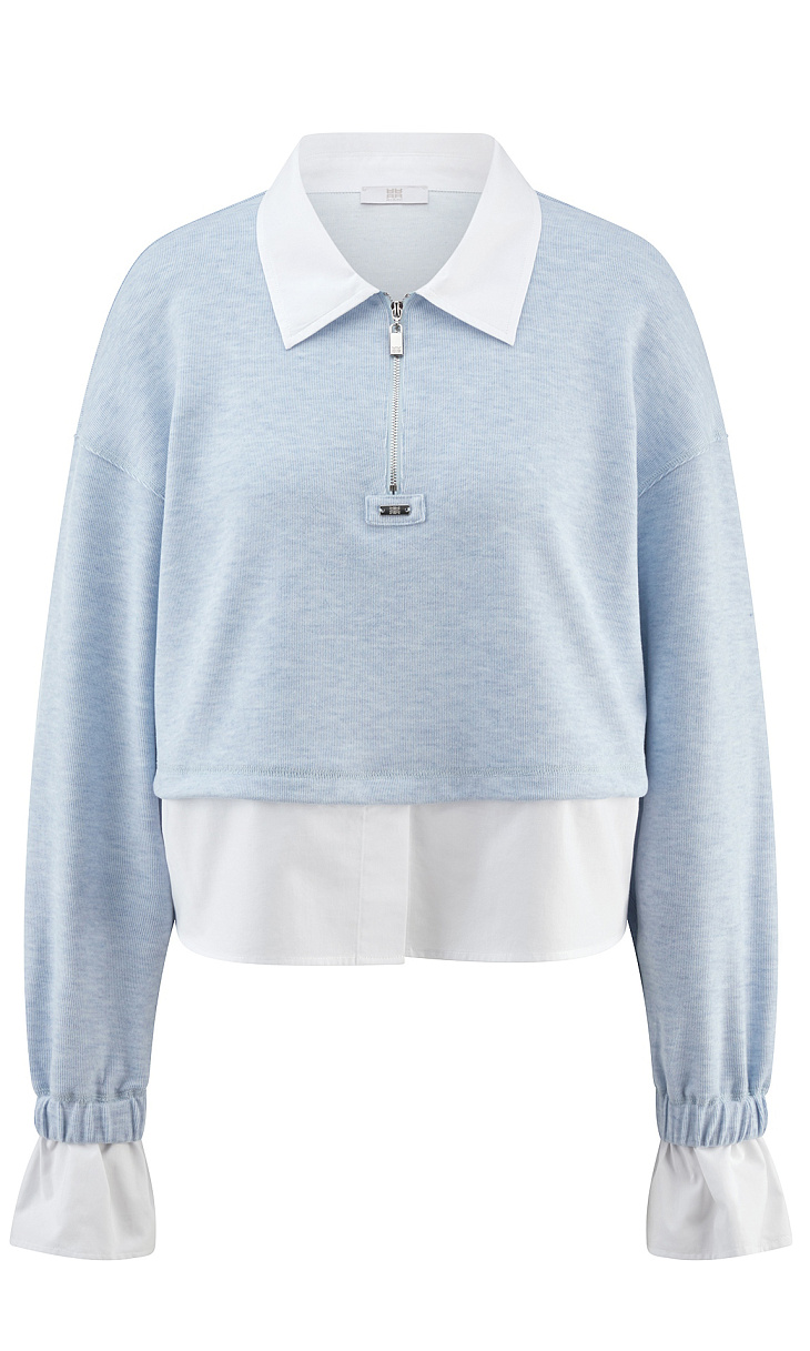 RIANI: Пуловер с воротником и манжетами