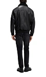 HUGO BOSS: Куртка из кожи