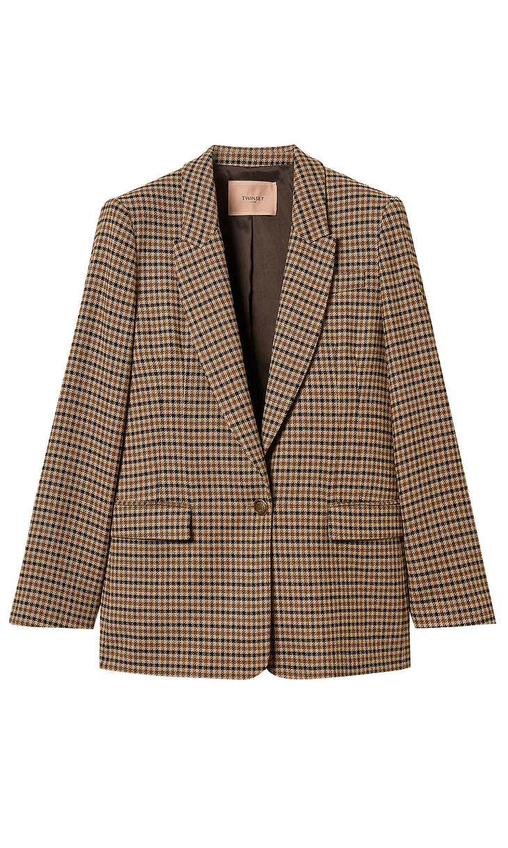 TWINSET: Пиджак в клетку