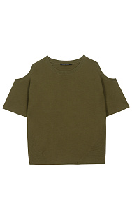 Пуловер с короткими рукавами