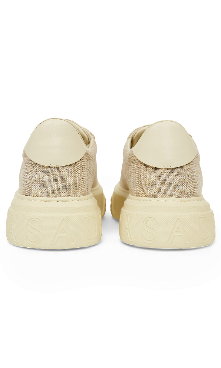 Casadei: Кеды с люрексом и стразами