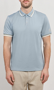 Поло с логотипом на рукаве