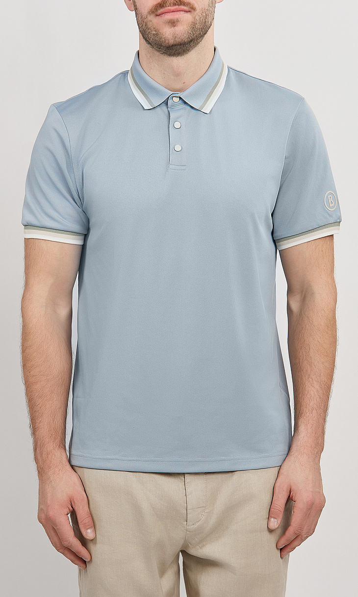 BOGNER: Поло с логотипом на рукаве