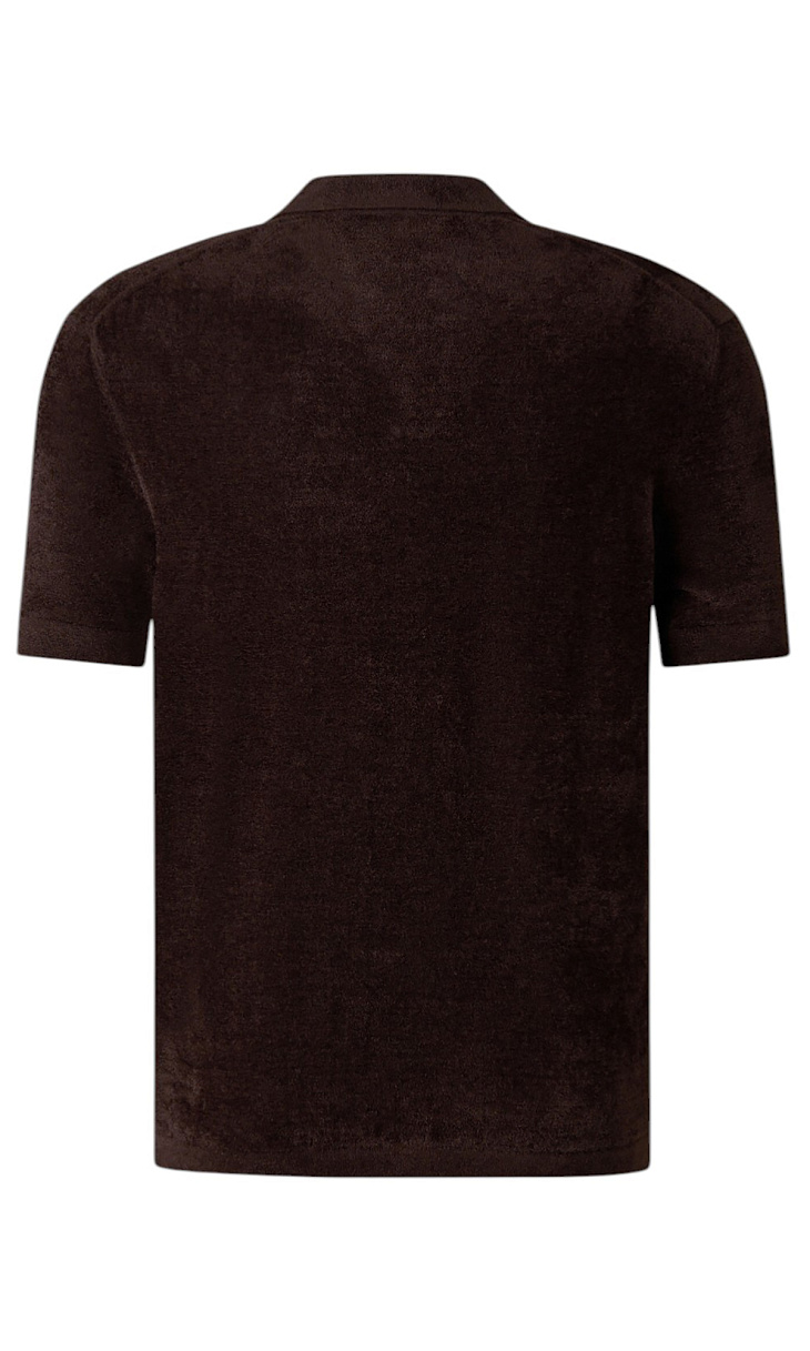 BOGNER: Поло из бархатистой ткани