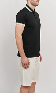 Поло с логотипом на рукаве