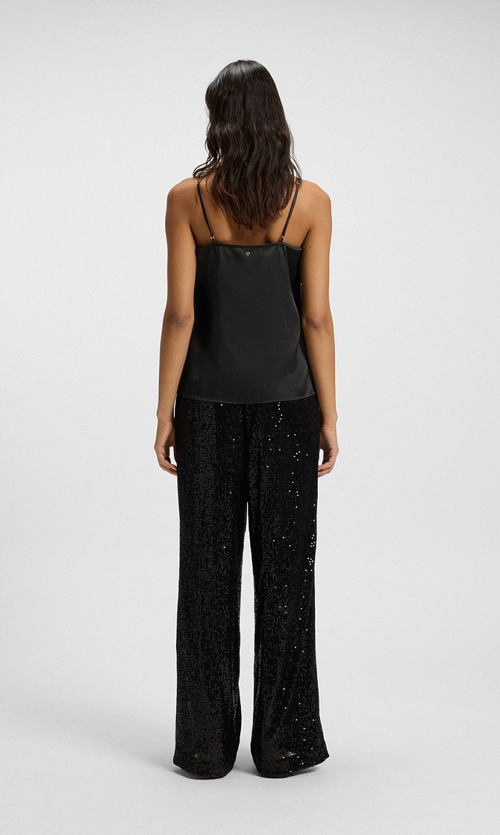 HUGO BOSS: Топ с кружевом