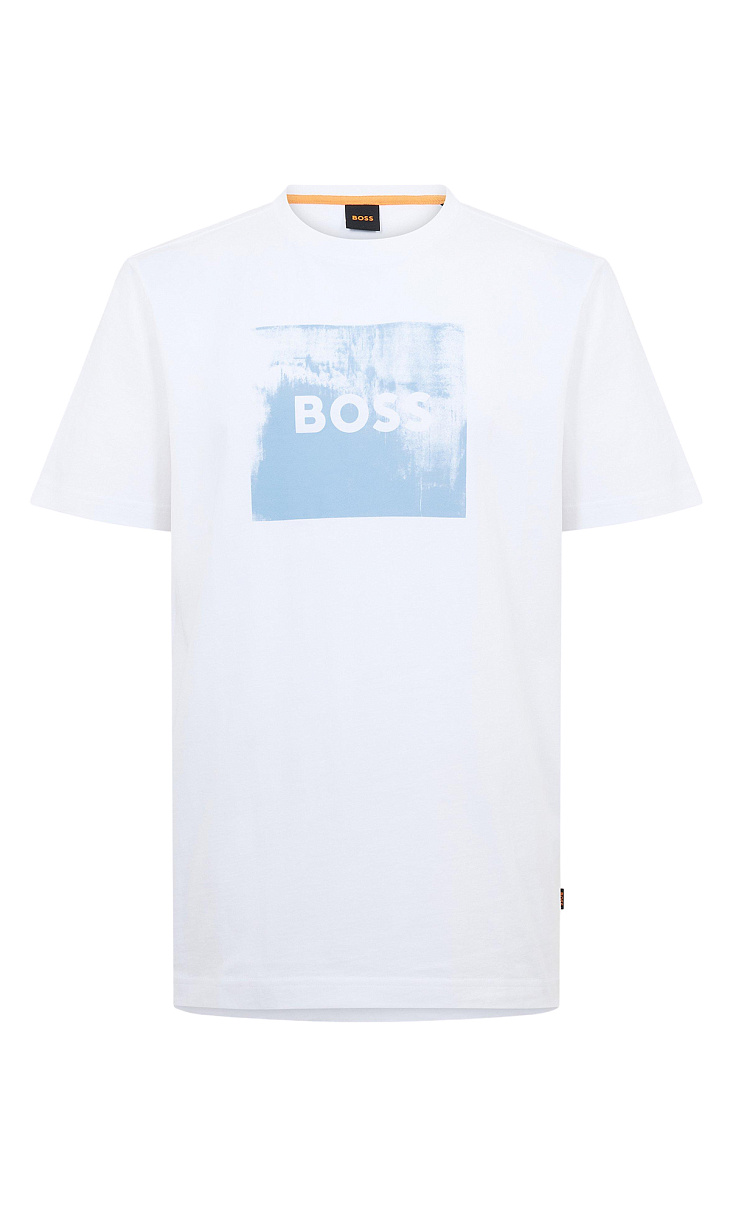 HUGO BOSS: Футболка с принтом