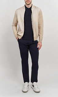 Поло с фактурным узором