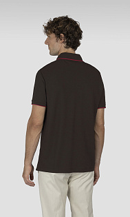 Поло из фактурной ткани