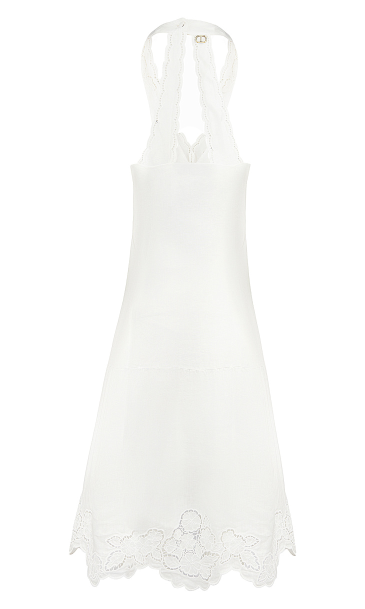 TWINSET: Платье с английской вышивкой