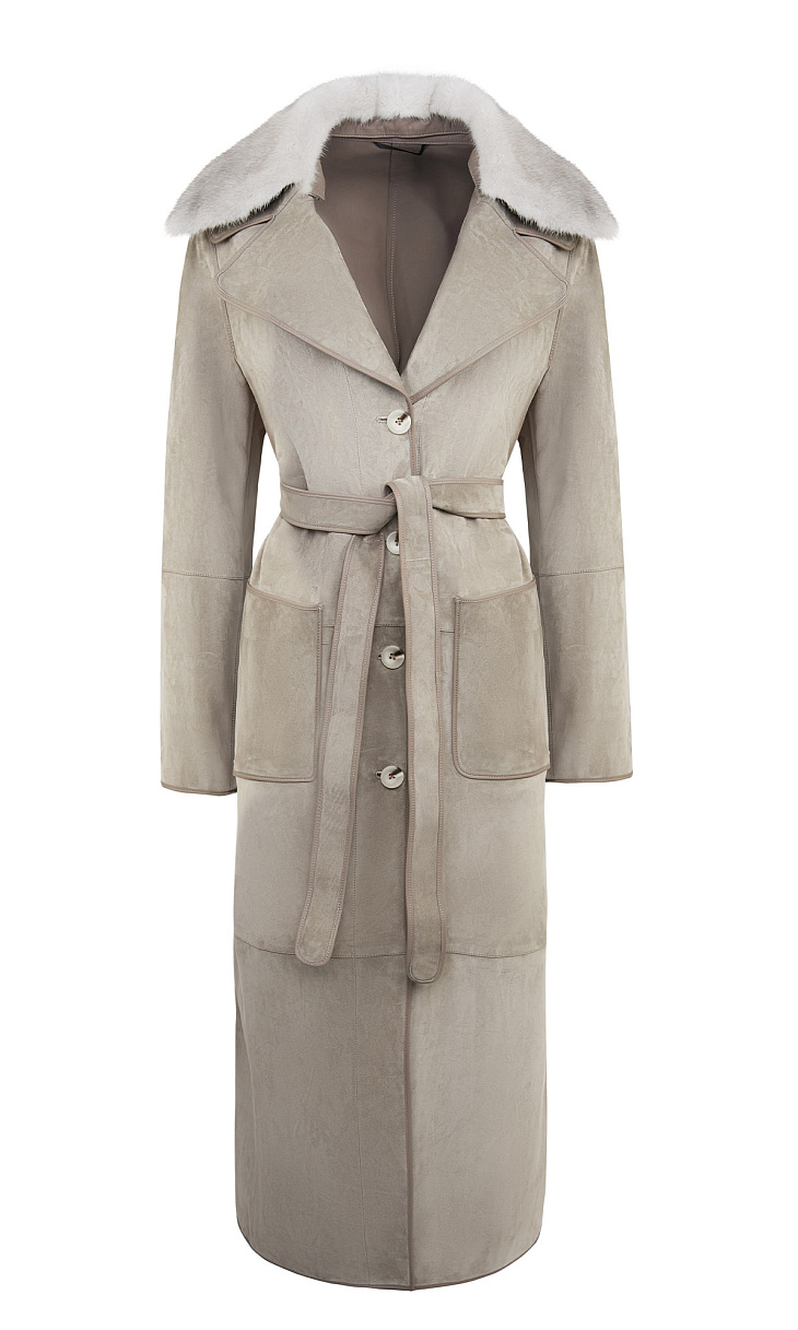 MARION FASHION: Дубленка на пуговицах